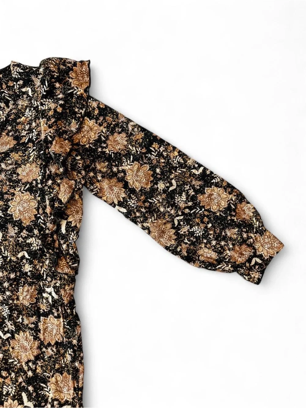 FREE PEOPLE Lux Floral Floral Ruffle Drawstring Waist Jumpsuit Women’s - Medium